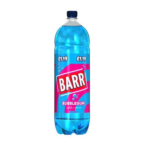 Barr Bubblegum Soft Drink 2L Bottle