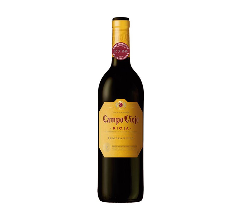 Campo Viejo Tempranillo Rioja Red Wine 2021 PM 75cl 750ml