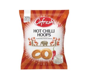 Cofresh Hot Chilli Hoops Flavoured Potato Snack 80g