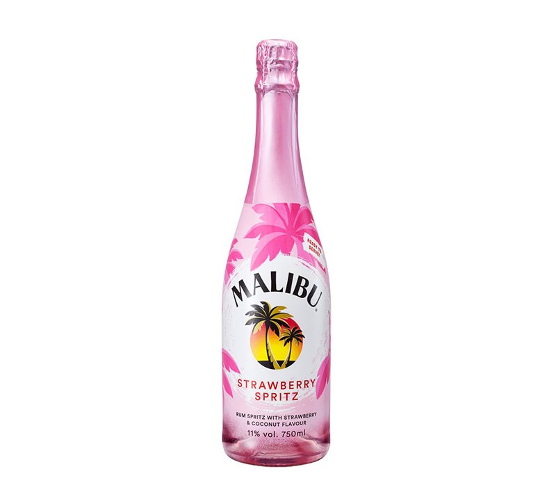 Malibu Rum Strawberry Spritz 75cl 750ml
