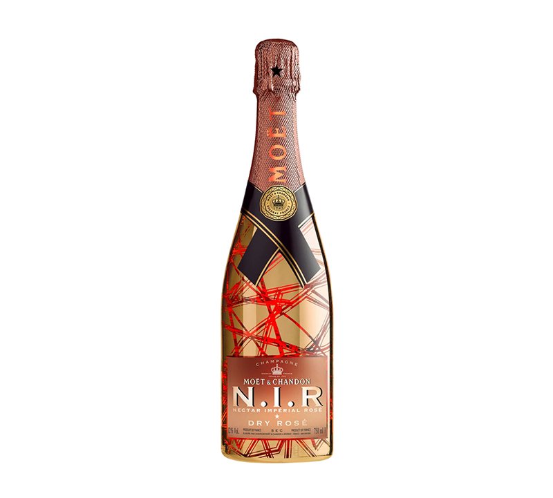 Moet & Chandon N.I.R Nectar Imperial Rose Dry Champagne 75cl 750ml