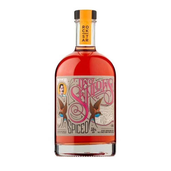 Rockstar Spirits Two Swallows Cherry & Salted Caramel Spiced Rum 50cl 500ml