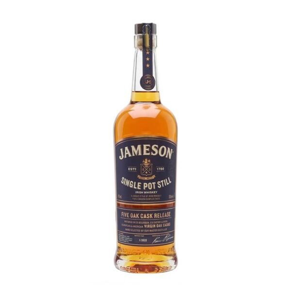 Jameson Single Pot Still – Five Oak Cask Release Whiskey 70cl 700ml