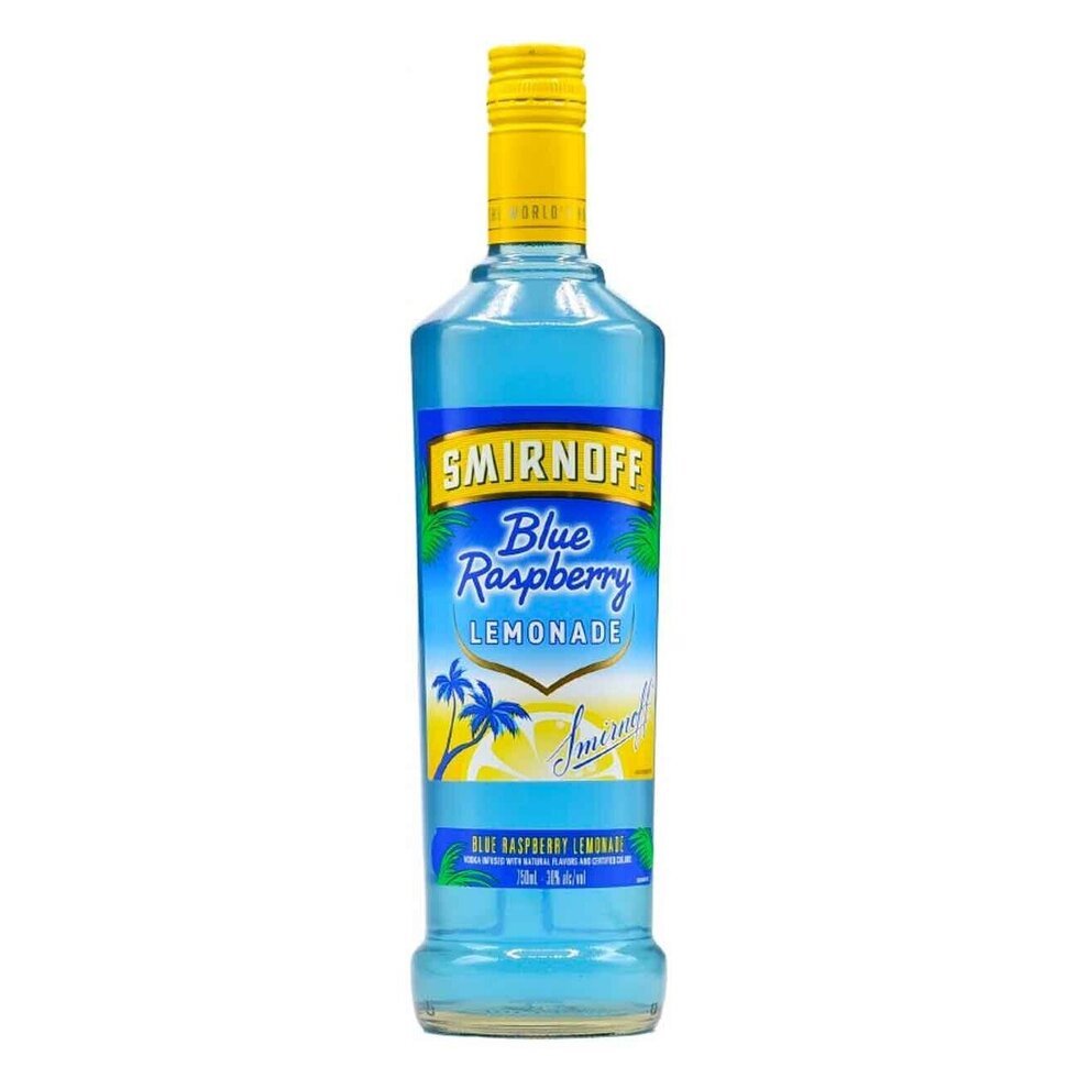 Smirnoff Blue Raspberry Vodka 75cl