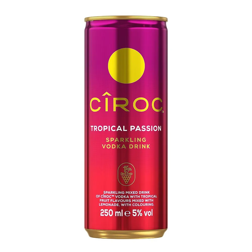 Ciroc Tropical Passion Premixed Cocktail Drink 250ml Can
