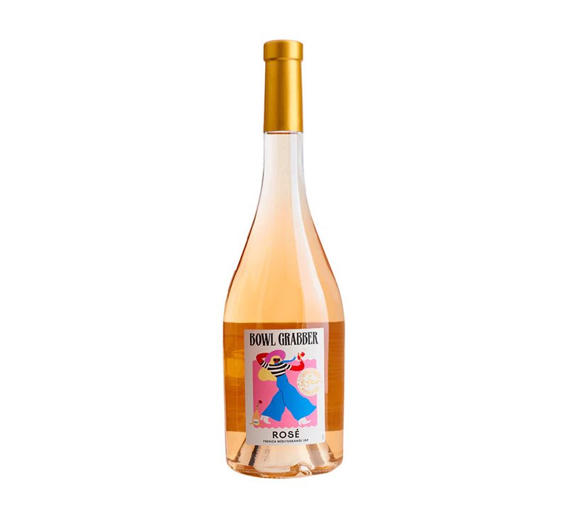 Bowl Grabber Pale French Rose Wine 75cl 750ml