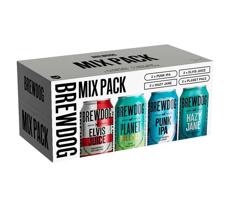 Brewdog Mixed Craft Beer 8 Pack 330ml Cans