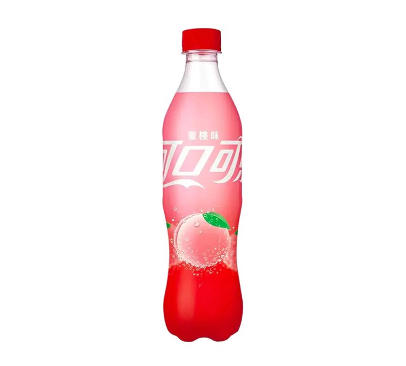 Coca Cola Peach 500ml Bottle (China)