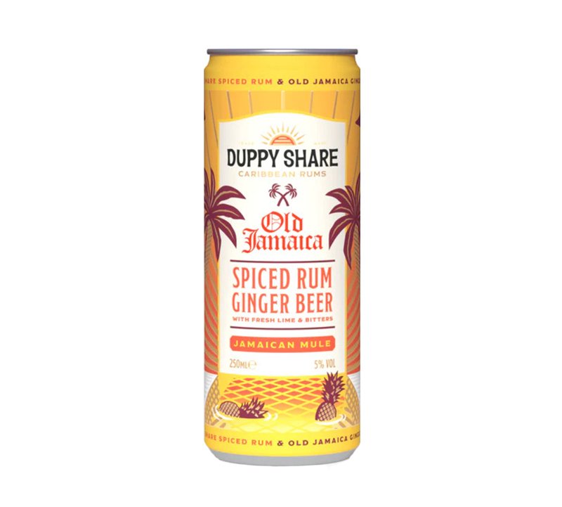 Duppy Share Old Jamaica Spiced Rum & Ginger Beer 250ml RTD Can