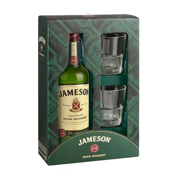 Jameson Irish Whisky With 2 Glasses Gift Pack 70cl 700ml