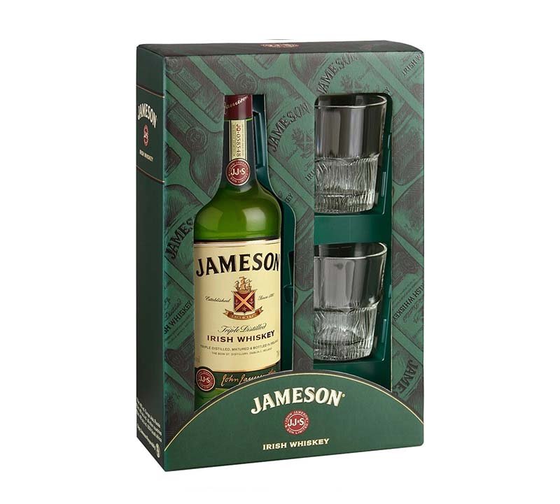 Jameson Irish Whisky With 2 Glasses Gift Pack 70cl 700ml