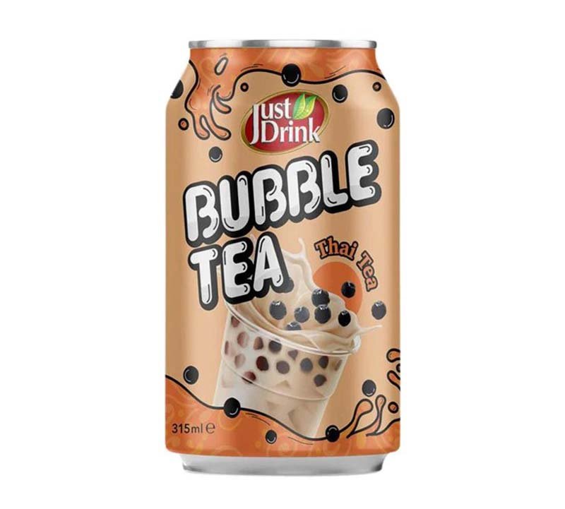 Just Drink Bubble Thai Tea Flavoured Can 315ml