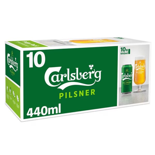 Carlsberg Danish Pilsner 10 x 440ml Cans