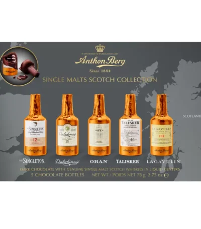 Anthon Berg Single Malt Whisky Liqueurs 5 Piece 78g